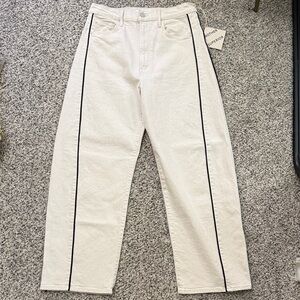 Mother Half Piped Ankle High Rise Jeans